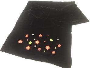 ビロード桜模様刺繍ショール